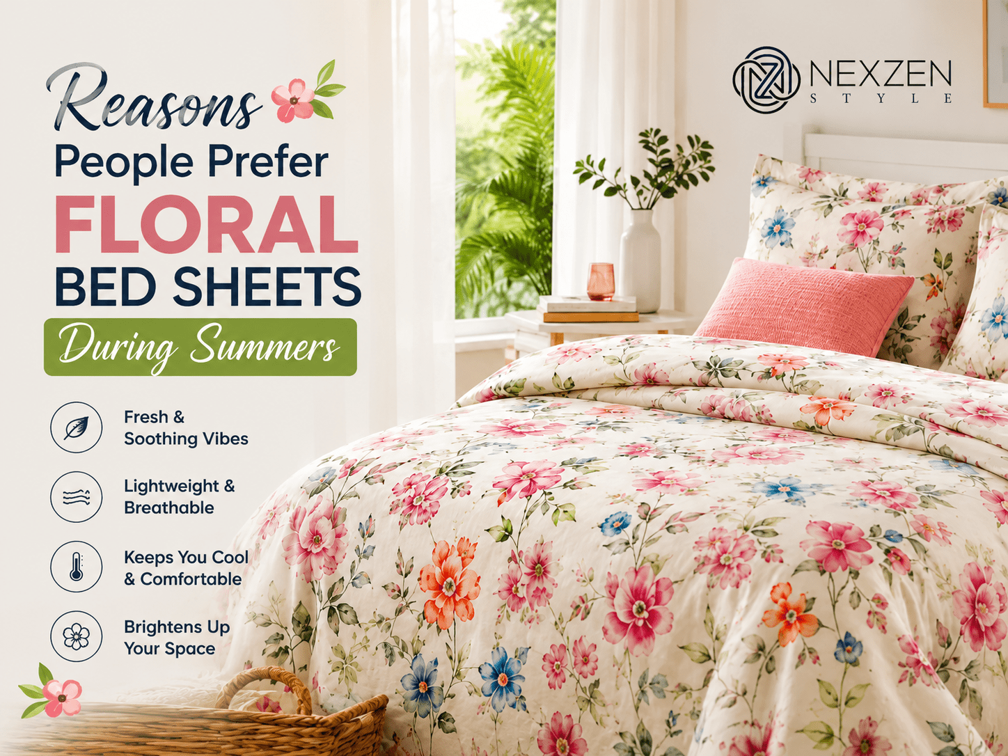 Reasons People Prefer Floral Bed Sheets During Summers